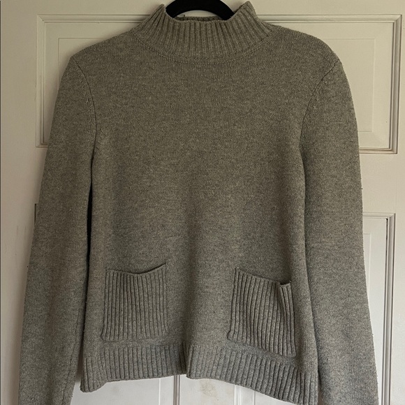 Gray Women's Turtleneck Sweater - Picture 2 of 2